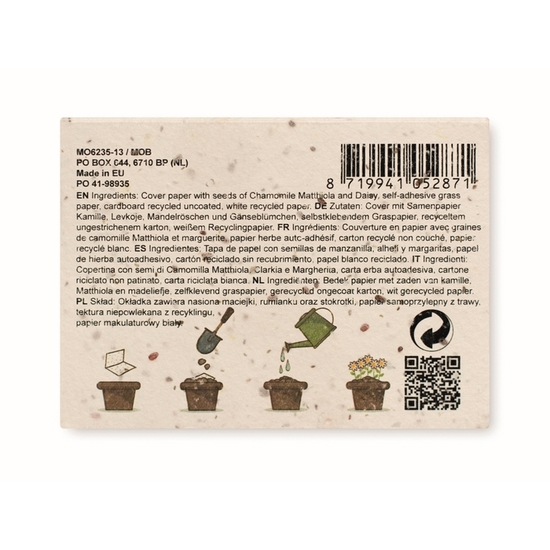 Notiz-Set mit Blumensamen