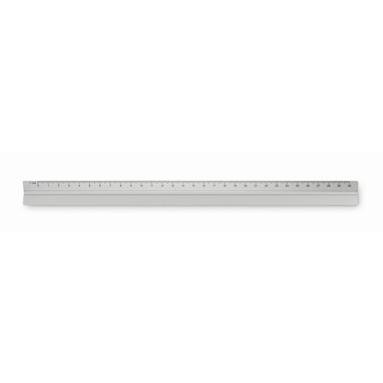 Dreikantlineal Aluminium 30cm