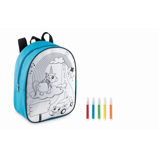 Rucksack mit 5 Filzstiften