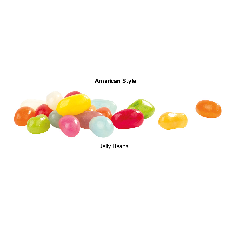Minitüte, 10 g, kompostierbare Folie weiß, Jelly Beans
