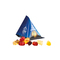 Fruchtgummi Tetraeder, Folie weiß, Trolli Fruchtgummibären, 30% Fruchtsaftqualität