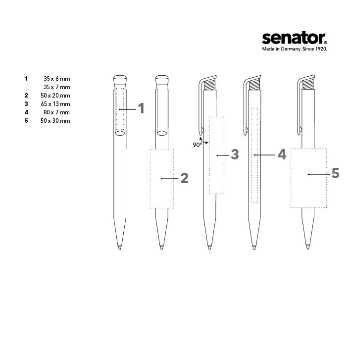 senator Super Hit Clear  Druckkugelschreiber