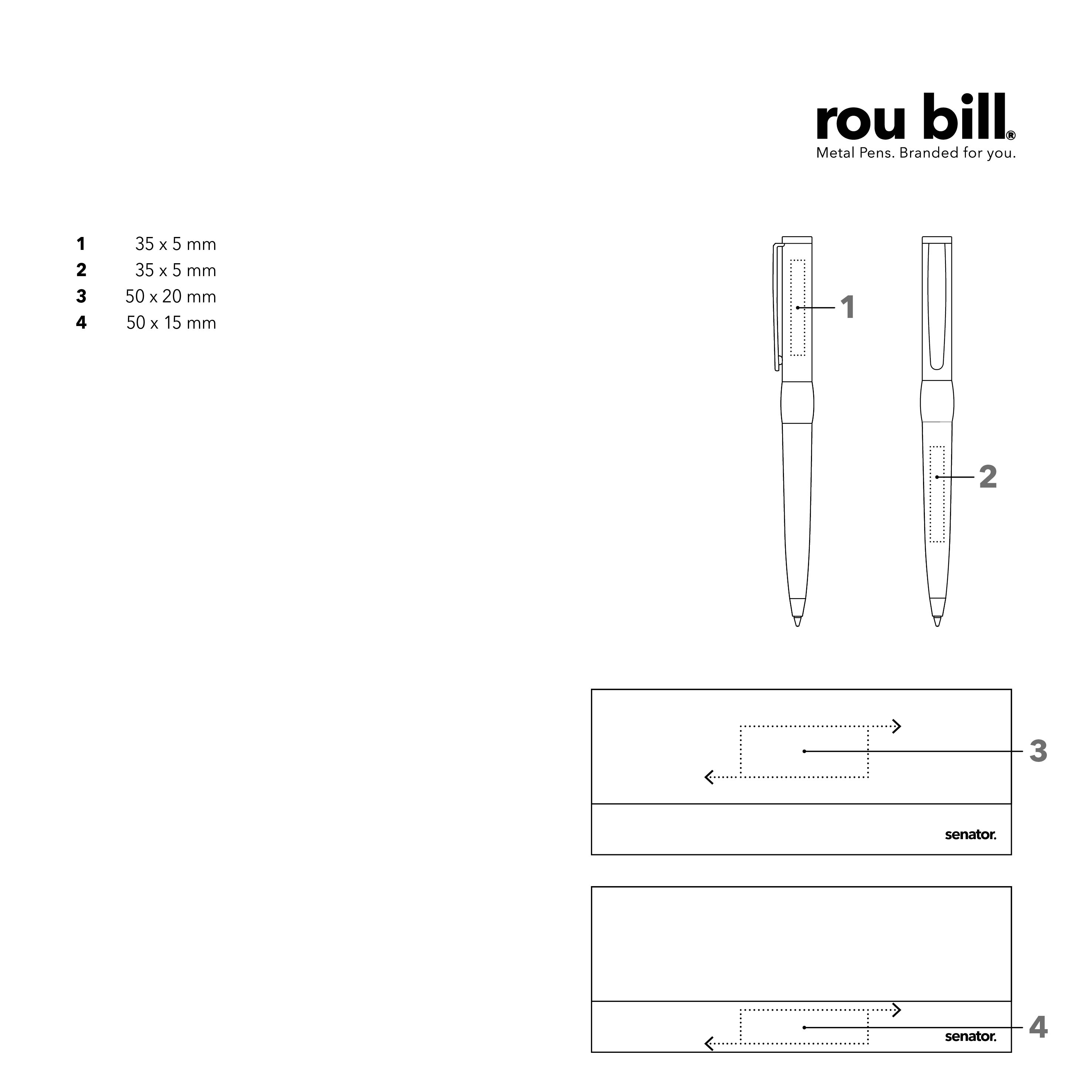 roubill Image   Black Line Set (Drehkugelschreiber+ Rollerball)