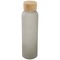 Lume 500 ml Flasche aus mattiertem Kalknatronglas mit Bambusdeckel