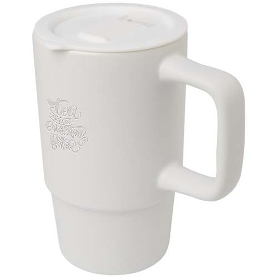 Carter 450 ml Keramiktasse mit Kunststoffdeckel