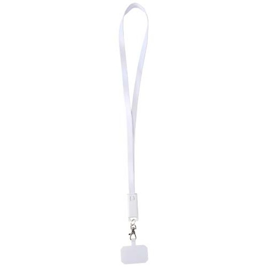 Franz 5 in 1 Lanyard Kabel aus recyceltem Kunststoff für Smartphones mit integrierter Datensynchronisierung und 65 W Schnellladefunktion