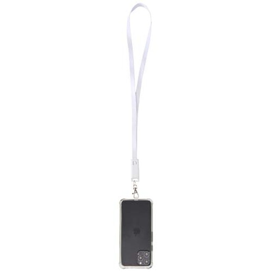 Franz 5 in 1 Lanyard Kabel aus recyceltem Kunststoff für Smartphones mit integrierter Datensynchronisierung und 65 W Schnellladefunktion