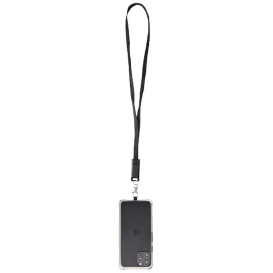 Franz 5 in 1 Lanyard Kabel aus recyceltem Kunststoff für Smartphones mit integrierter Datensynchronisierung und 65 W Schnellladefunktion