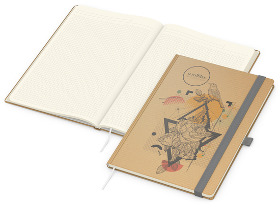 Notizbuch Match-Book Creme A4 Natura Bestseller