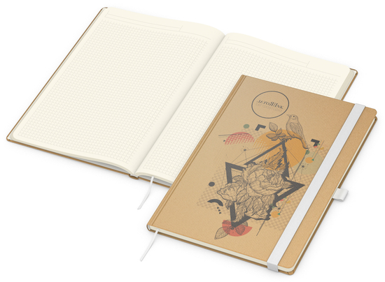 Notizbuch Match-Book Creme A4 Natura Bestseller
