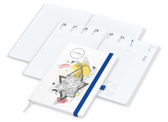 Wochenplaner Match-Hybrid White A4 Natura Bestseller