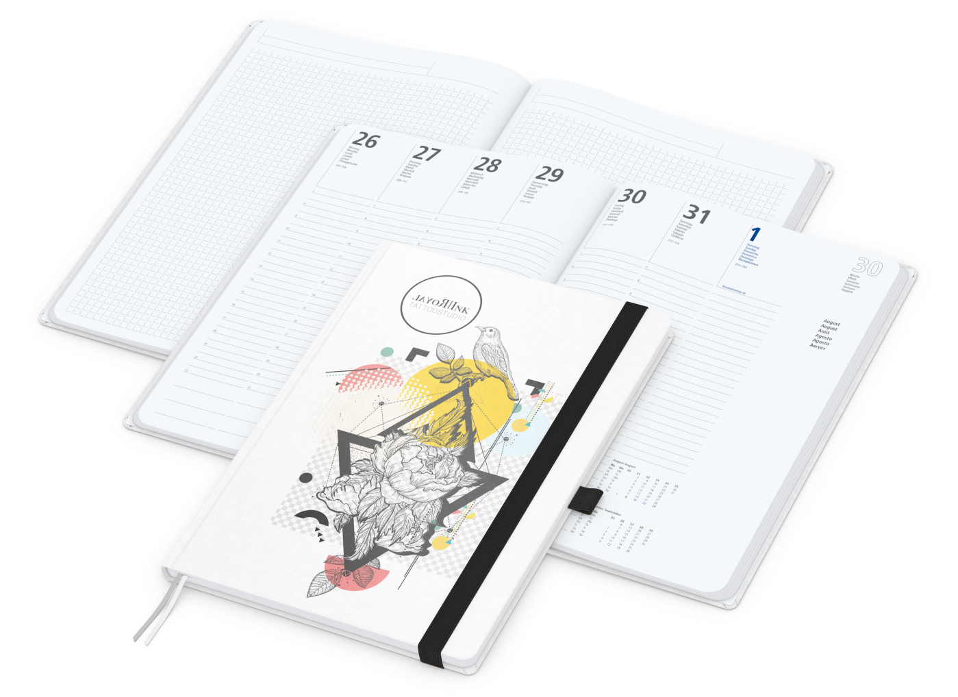 Wochenplaner Match-Hybrid White A4 Natura Bestseller