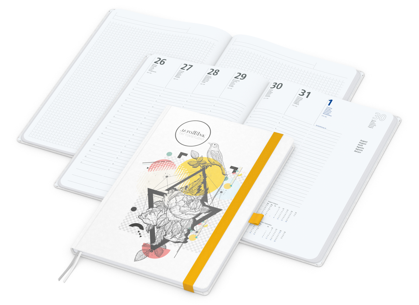 Wochenplaner Match-Hybrid White A4 Natura Bestseller