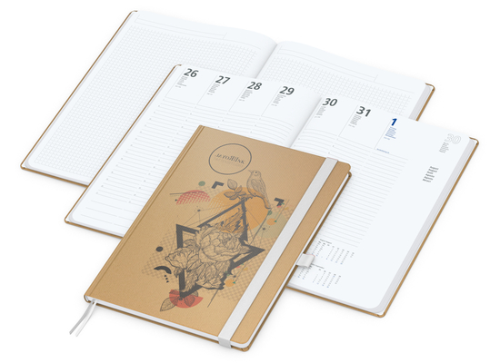 Wochenplaner Match-Hybrid White A4 Natura Bestseller