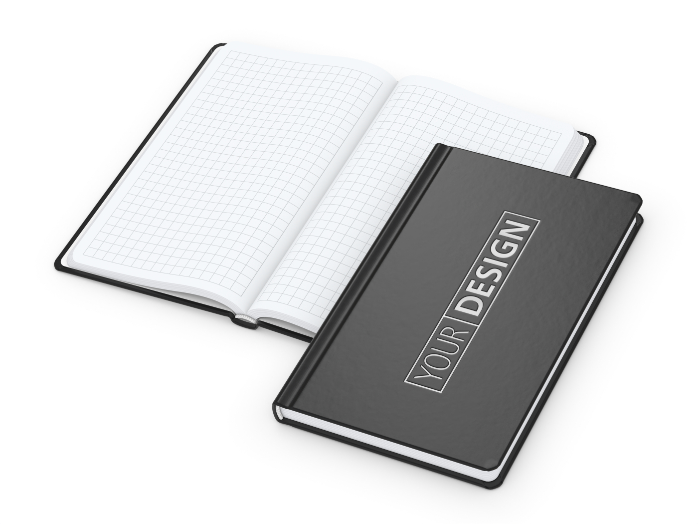 Notizbuch Easy-Book Basic Bestseller, Pocket, schwarz inkl. Silberprägung