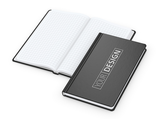 Notizbuch Easy-Book Basic Bestseller, Pocket, schwarz inkl. Silberprägung