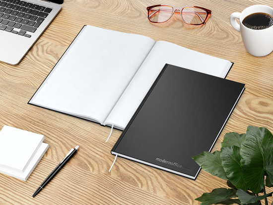 Notizbuch Note-Book Bestseller, A4, matt-schwarz
