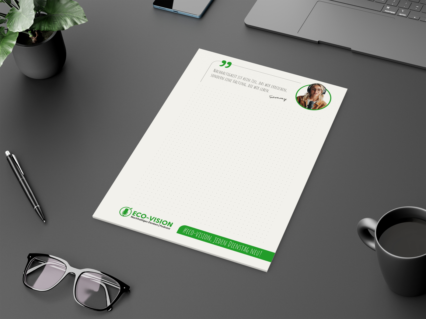 Schreibblock Recycling, A4, 50 Blatt