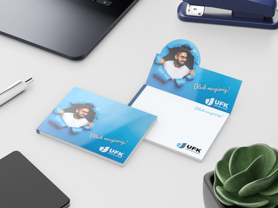 Haftnotiz Cover Pop-Up, Kreis links