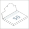 Haftnotiz Cover Pop-Up, Kreis links