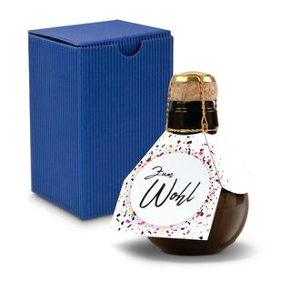 Origineller Sekt Zum Wohl- Karton Blau, 125 ml 2K1358w3