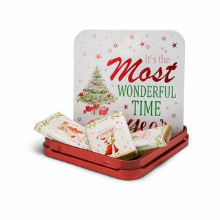 Geschenkartikel / Präsentartikel: Schokoladendose Weiße Weihnacht 2K2069