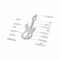 ROMINOX® Key Tool Guitar (19 Funktionen) Viel Glück 2K2109k
