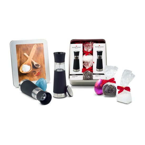 Geschenkset / Präsenteset: Oster Salz- & Pfeffermühlen - in Silberdose 2K2191o