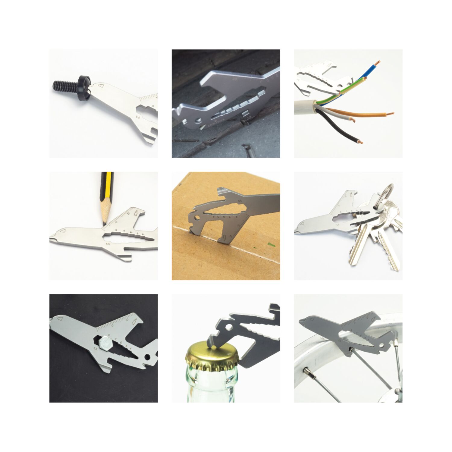 ROMINOX® Key Tool Airplane (18 Funktionen) Frohe Weihnachten 2K2201g