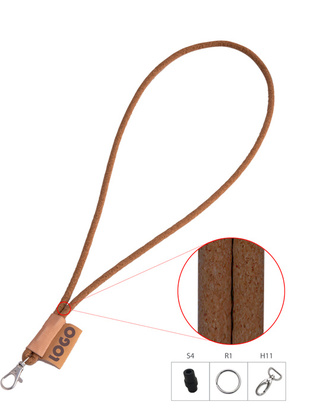 Korklanyard rund
