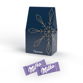 Standbodenkartonage klein 50 g Milka Naps