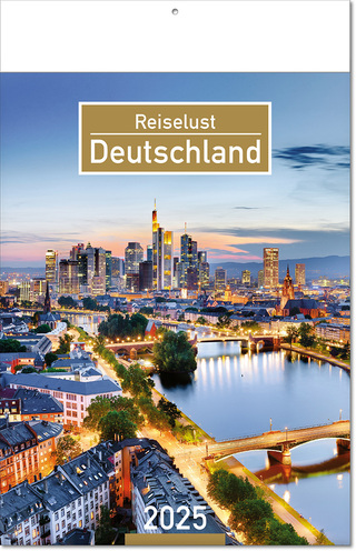 Kalender "Deutschland" im Format 24 x 37,5 cm, mit Fälzel