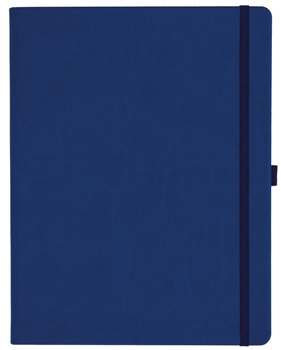 Notizbuch Style Large im Format 19x25cm, Inhalt blanco, Einband Slinky in der Farbe Ultramarine