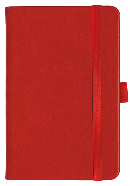 Notizbuch Style Small im Format 9x14cm, Inhalt blanco, Einband Slinky in der Farbe Scarlet
