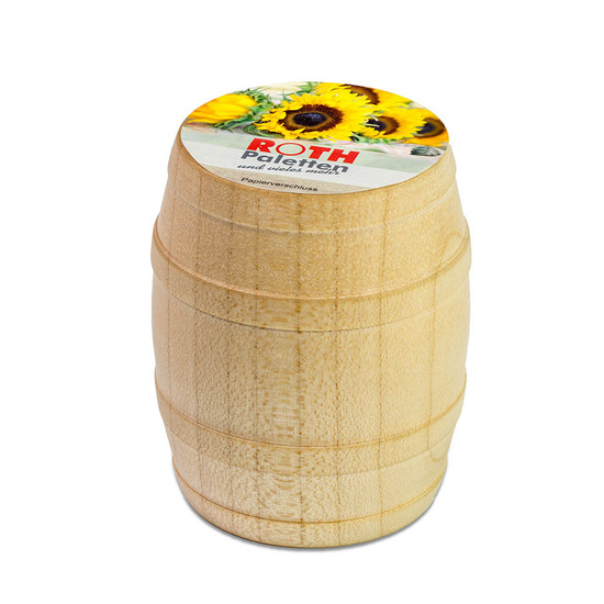Pflanz-Fässchen mit Samen - Glücksklee-Zwiebel (* Je nach Verfügbarkeit der Glücksklee-Zwiebeln)