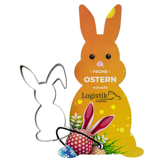 Backförmchen mit Rezeptblock - Hase
