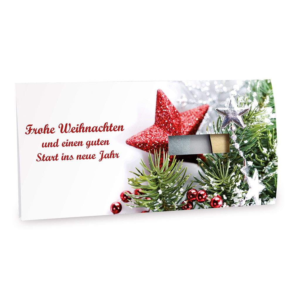 Steckfiguren-Karte Filz - Tannenbaum Wendelfilz 4/4-c