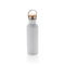 Moderne Stainless-Steel Flasche mit Bambusdeckel