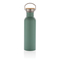 Moderne Stainless-Steel Flasche mit Bambusdeckel