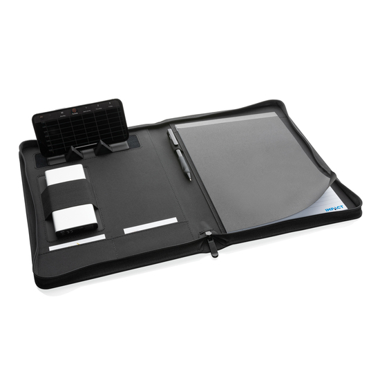 Impact Aware™ Deluxe 300D Tech Portfolio mit Reißverschluss
