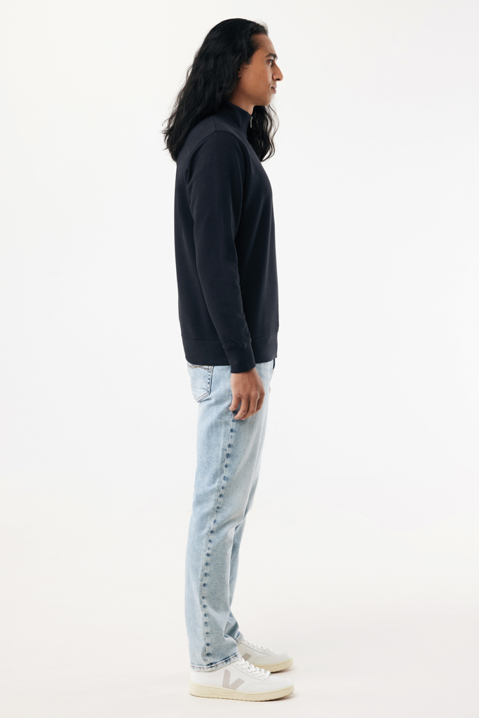 IQONIQ Elgon Quarter-Zip-Sweater aus rec. Baumwolle