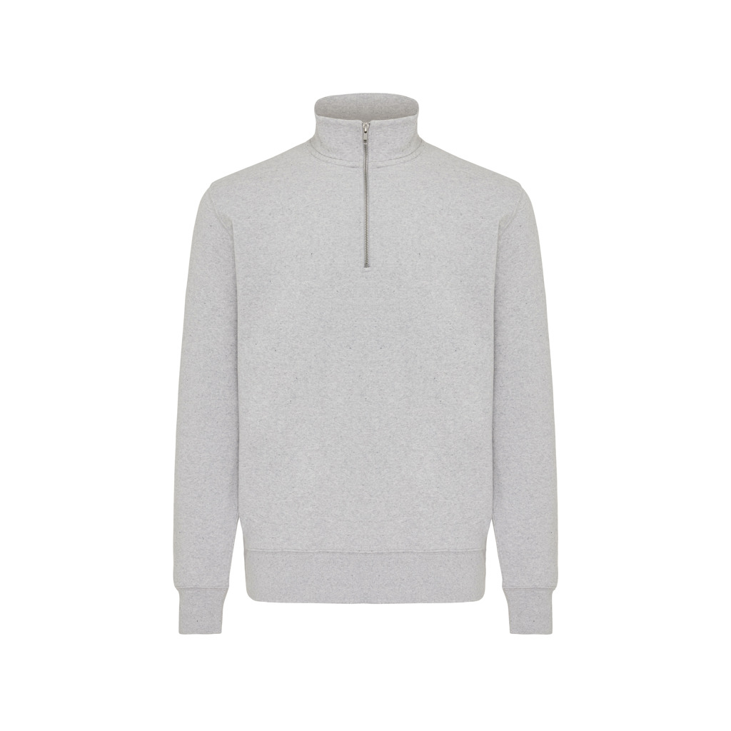 IQONIQ Elgon Quarter-Zip-Sweater aus rec. Baumwolle