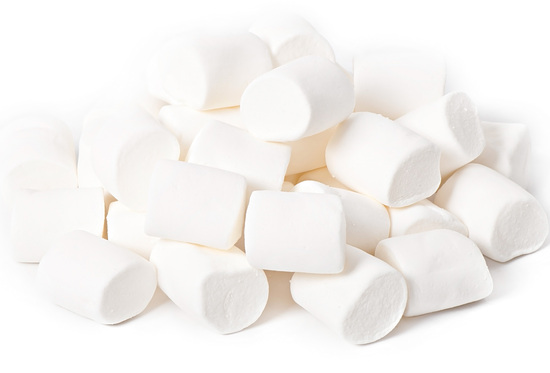Chamallows in Werbebox, Inhalt: Mini Marshmallow Rocky Mountain ca. 15 g