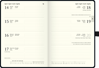 Buchkalender "Kompagnon" Modell 791 66, schwarz