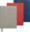 Notizbuch Office Recycling Flex A5+, grau/blau, flexibler Einband