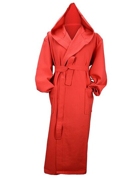 AR028 Robezz® Waffle Bathrobe With Hood