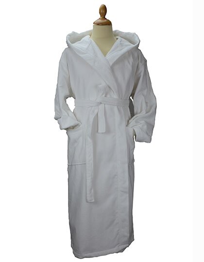 AR029 DeLuxe Velour Bathrobe With Hood