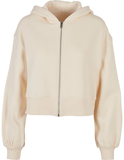 BY237 Ladies Short Oversized Zip Jacket
