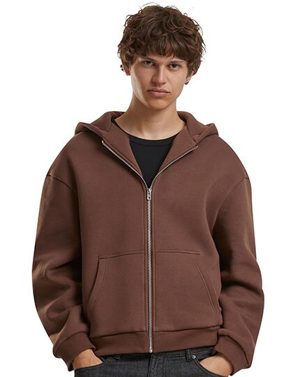 BY285 Build Your Brand Fluffy Zip Hoody
