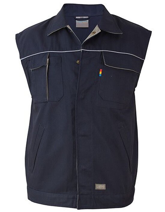 Contrast Work Vest